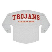 USC Trojans Unisex Heather Gray Fight On! 2024 Spirit Jersey
